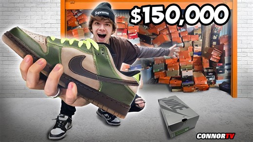 This abandoned storage unit contained a $150,000 sneaker collection