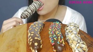29K views · 362 reactions | ASMR Frozen Chocolate Covered Banana | Mukbang | Facebook