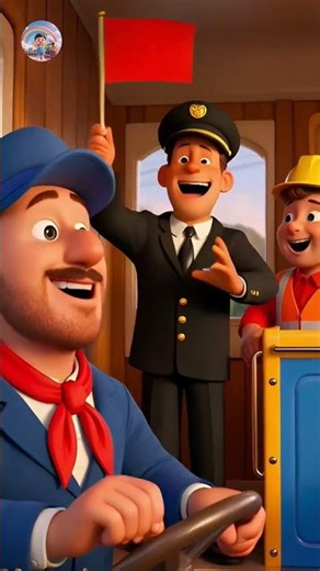 Utility Rail Crew Train | Kids Cute Track Maintenance Cartoon #shorts