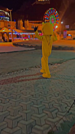 Funny Dance Performance in Bear Costume