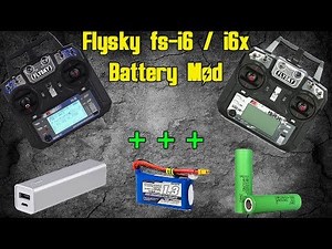 Flysky fs-i6 / fs-i6x how to do a simple battery mod