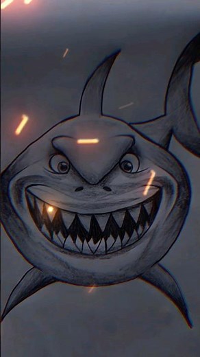 How To Draw Bruce The Shark | Finding Nemo | By Art With cc.👿🤍