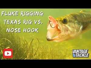 Rigging Fluke Baits: Underwater Comparison of Texas Rig vs. Nose Hook