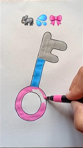 Satisfying Key Coloring 🔑✨ #shorts