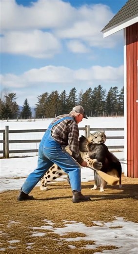 Snow Leopard Attacks Farm Turkey — Elderly Farmer Fights Back with a Broom!Created By AI #snowleopardattack #caughtoncamera #wildanimals #shockingmoment #animalattack | Lifeline Souls