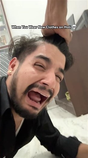 When You Wear New Clothes on Holi 💀😭 #shorts #comedy