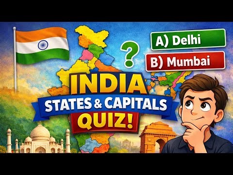 "India States and Capitals Quiz | Test Your Knowledge with MCQs"