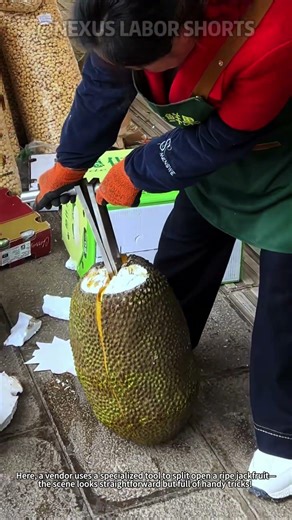 Easy Way to Cut Open Jackfruit | Pro Safety & Prep Hack for Beginners