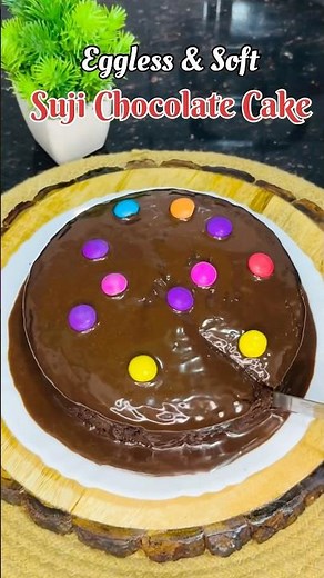 Suji Chocolate Cake 🍫 | Eggless Cake Without Oven | Soft & Spongy Cake Recipe 😍