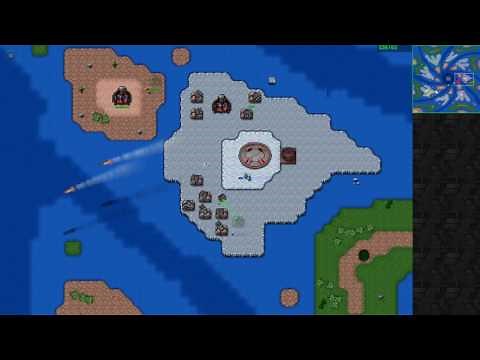 A quick multiplayer game of Rusted Warfare on PC