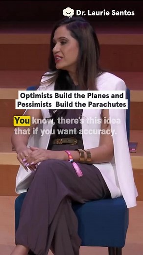 The world needs both optimists AND pessimists! As Dr. Sue Varma explains, optimists build the planes and pessimists build the parachutes. In my latest conversation with Dr. Sue Varma on #TheHappinessLab, we explore how to build practical optimism, an approach that combines a healthy dose of reality with action. The research suggests practical optimism can improve everything from your longevity to your relationships and the likelihood you’ll get a raise in the next year. Listen to the full episod