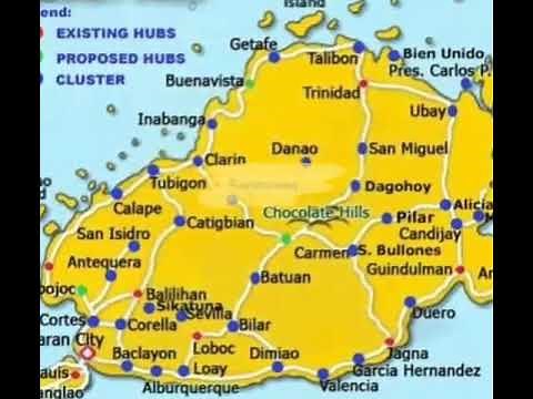 Map of BOHOL PHILIPPINES