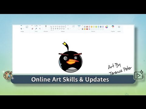 Drawing Bomb Angry Bird in Microsoft Paint – Step-by-Step Guide 💣 🐦