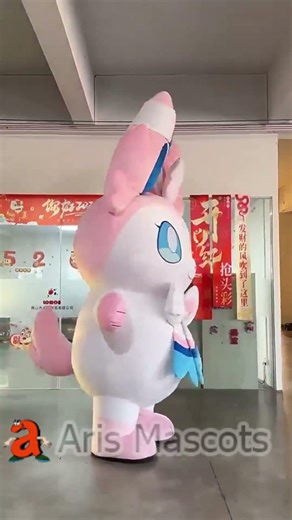 Adult Realistic Inflatable Sylveon Costume Stand Out at Every Event with Fairy Type Charm