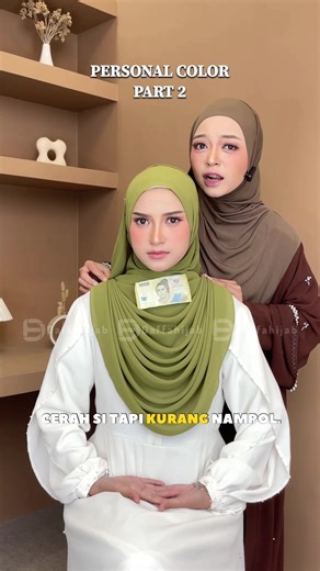 Nah ini Beneran personal Color test yang real asli nih #hijab #hijabinstan #hijabdrapery
