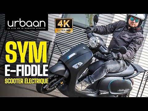 Essai Sym e-Fiddle [4K HDR] - scooter électrique - 2023 - urbaanews