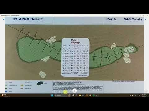APBA Golf - APBA Resort (All 18): C. Peete (1982)