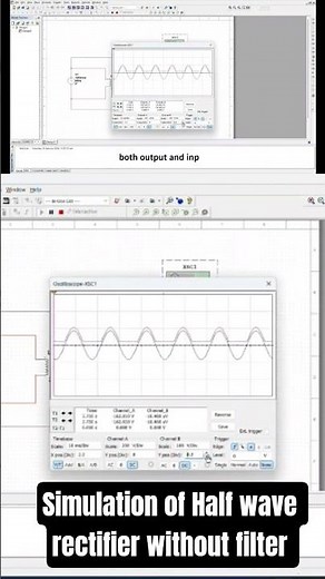 Simulation of Half wave rectifier without filter using MULTISIM Software. #multisim #ece