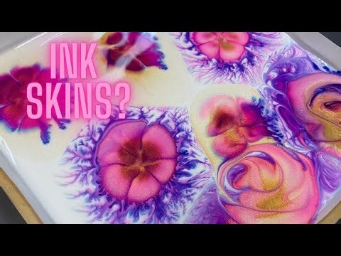 Time to Experiment! Can you make acrylic skins with alcohol inks?