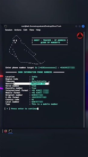 How Phone Number Lookup Actually Works | Real Cyber Tracking Explained (GhostTrack Demo)