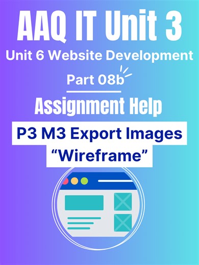 BTEC IT AAQ | Unit 3 Website Dev |