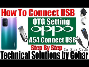 Oppo A54 Connect USB | How To Connect OTG USB To Oppo Mobiles | Type C OTG Settings For Oppo Mobile