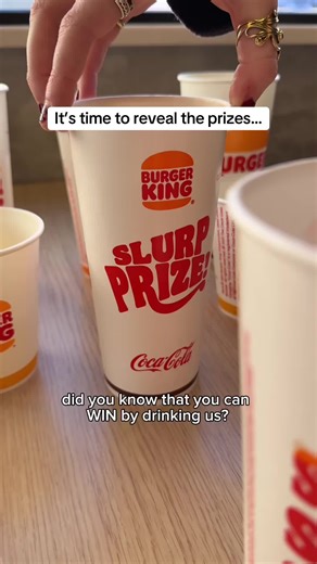 the cups have spoken🤑…scran a BK, slurp ya drink (large/medium), scan the QR code on the cup & then spin on the app for ur chance to win!!