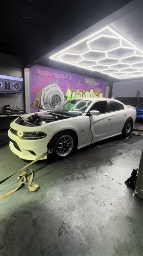 yeti doing its thang on the dyno screaming #hemi #mopar #boost #boosted #racing #power #srt #mexicoracingleague #tx2k #392 #scatpack #scat #e85 #holleyefi #procharger #cornfed #streetcar #streetrace #weldracing #texasspeed #fullsend @Riky Enriquez @Nemesis Motorsports