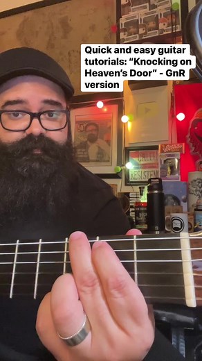 619K views · 4.3K reactions | Quick and Easy Guitar Tutorials: “Knocking on Heaven’s Door” - GnR version! (Eb tuning) verse: G, D, Am - G, D, C. Chorus: G, D, C. #Guitar #GuitarTutorial #Acoustic #GuitarPlayer #Guitarist #Guitarra #Guitarrista #Tutorial #HowTo #GunsNRoses #FernandoUfret #QuickAndEasyGuitarTutorials | Fernando Ufret / Fernan Unplugged | Facebook