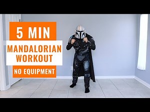 5 MINUTE MANDALORIAN WORKOUT FOR KIDS / AT HOME P.E / NO EQUIPMENT