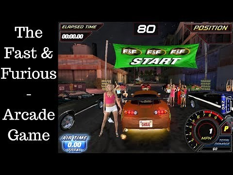 The Fast & Furious - Arcade [001] - Longplay ★ On Windows PC ★ Toyota Supra Maxed Out