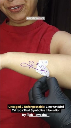 Infinity with Birds Tattoo | Minimalist Freedom Ink 🕊️∞