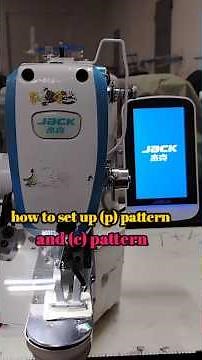 how to setap😍 (P) pattern and (C)pattern #sewingmachine #juki