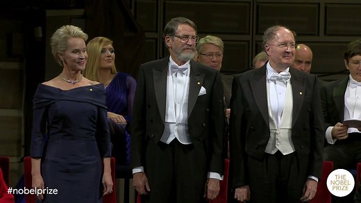 Watch Frances Arnold, George Smith and Gregory Winter receive their Nobel Prizes in Chemistry in Stockholm, Sweden. Congratulations to them all! | Nobel Prize