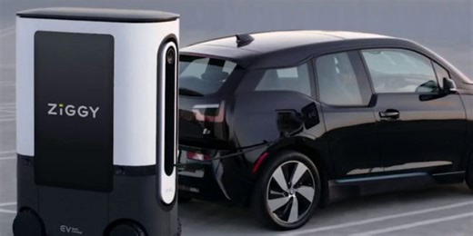 ZIGGY: The EV charging robot that rolls to you