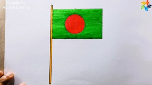14K views · 70 reactions | #bangladesh #national #flag #drawing | Rongdhonu Art and Drawing | Facebook