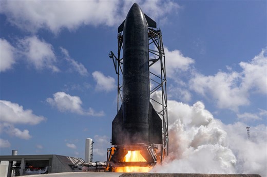 SpaceX base explosion sees debris fly hundreds of metres into the air