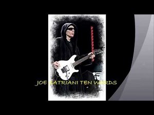 Joe Satriani Ten Words backing track