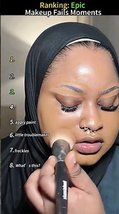 Ranking: Epic Makeup Fails Moments #funny #makeup