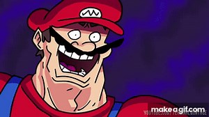 Speedrunner Mario VS Super Sonic (Fight scene from the 2.76M Sub Special) - SOMETHING VERSUS 🤼‍♂️ on Make a GIF