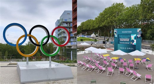 Where is the Olympic Village in Paris?
