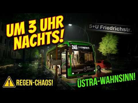ÜSTRA-ELEKTROBUS bei extremem REGEN-WAHNSINN! ⚡🌧️