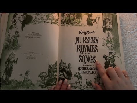 asmr - vintage nursery book reading | whispering + page turning
