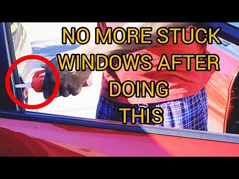 how to grease car window tracks