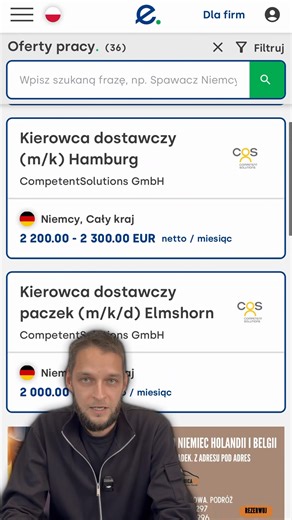 🛵 Szukasz pracy jako kierowca lub kurier? Sprawdź aktualne oferty w Europie. #praca #kierowca #kurier #transport #oferty | europa.jobs - Polska