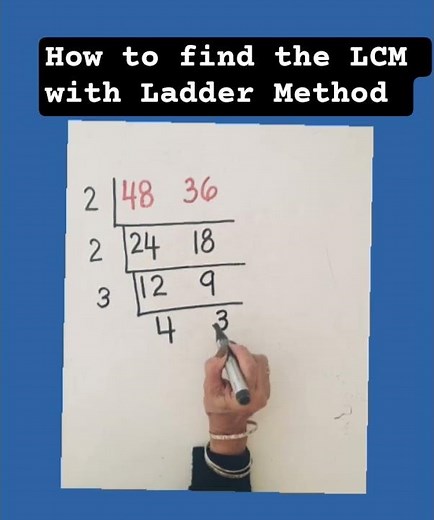 How to find the Lowest Common Multiple ( LCM) # Ladder 🪜 Method