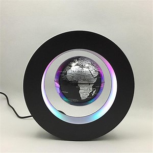 [Hot Item] Round 3in Illuminated Magnetic Levitation Floating Globe Earth Map Electric LED Light World