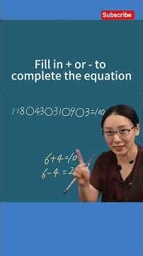 How to Solve Missing Math Signs in Second! 🧠✨"Catch the Traitor Math Trick #math#education #shorts