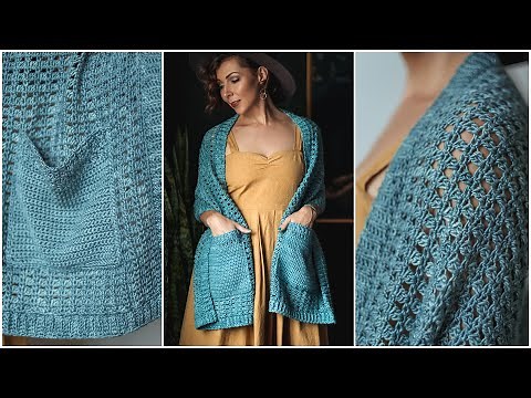 Step-by-Step: Learn How to Crochet the Incredibly Easy, Beginner Friendly Sue Ellen Pocket Shawl!