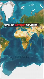 🥵Hottest Countries In The World!! Credit: geo_snapss CONTEXT: Which country has recorded the highest temperature in the world? You’ll be shocked to know how hot our planet can actually get! Let’s begin with Antarctica, the coldest continent on Earth. Yet, even here, at Esperanza Base on the Antarctic Peninsula, the temperature unexpectedly soared to 18.3°C on February 6, 2020, breaking all cold stereotypes. In Europe, the record high was in Sicily, Italy, where temperatures spiked to 48.8°C on 